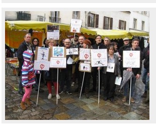 La France Insoumise  dénonce les paradis fiscaux dans les rues de Dijon !